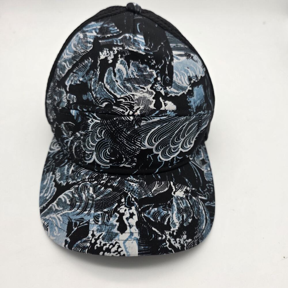 Lululemon Dash & Splash Cap II Eternal Wave Black Blue Mesh Hat OS 2018